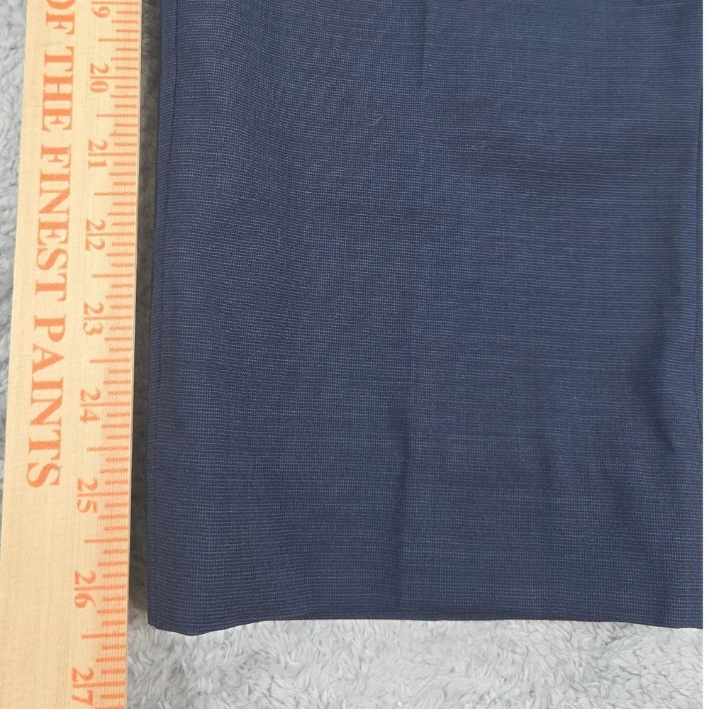 Banana Republic Athletic Tapered Wool Blend Dress Pants Navy 34x30 (26.5) Mens